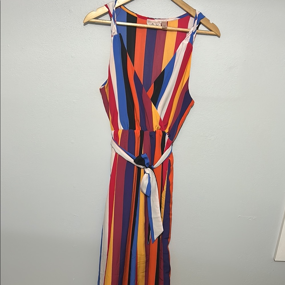 Vibrant Striped Dress